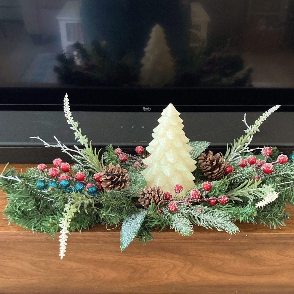 🎄Holiday Centerpiece with LED Tree
